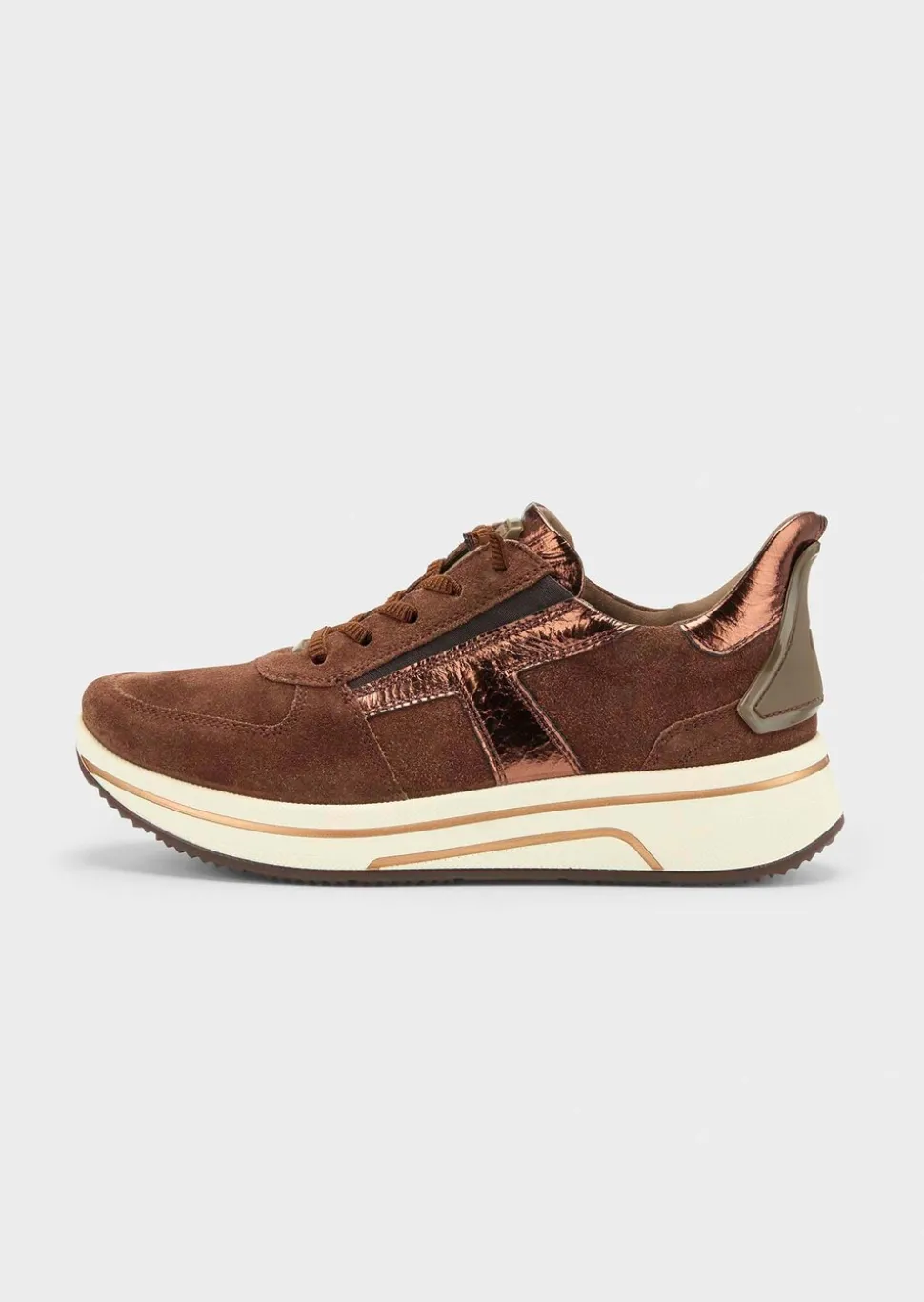 Sneakers en cuir suédé