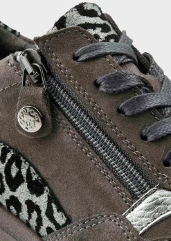 Sneakers en cuir suédé