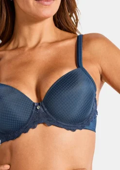 Soutien-gorge à armatures à motif pied-de-poule