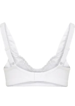 Soutien-gorge à bretelles large et dentelle brodée