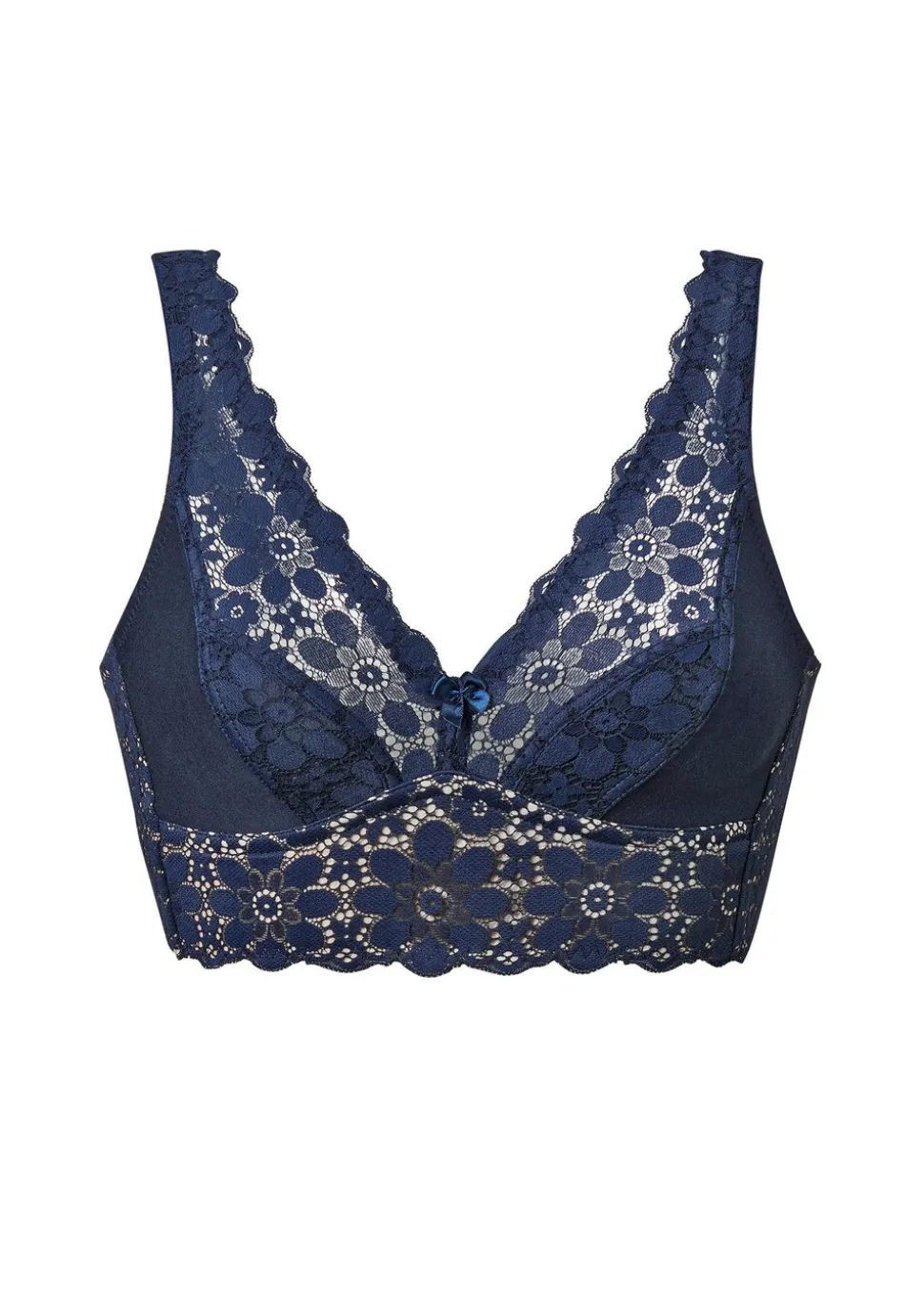 Soutien-gorge sans armature en coton et dentelle