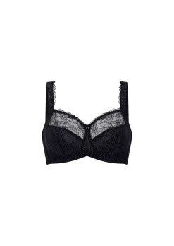 Soutien-gorge souple en charmeuse et dentelle
