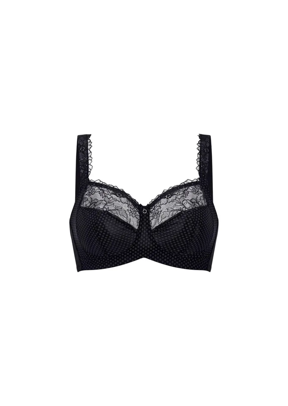 Soutien-gorge souple en charmeuse et dentelle