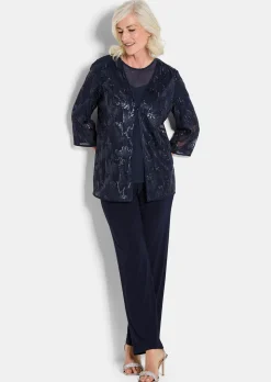 Surchemise avec broderie et paillettes