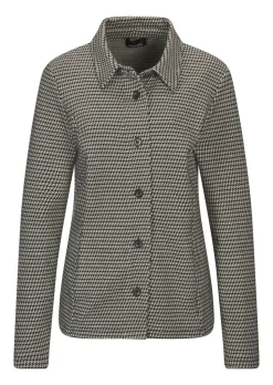 Surchemise avec motif pied-de-poule