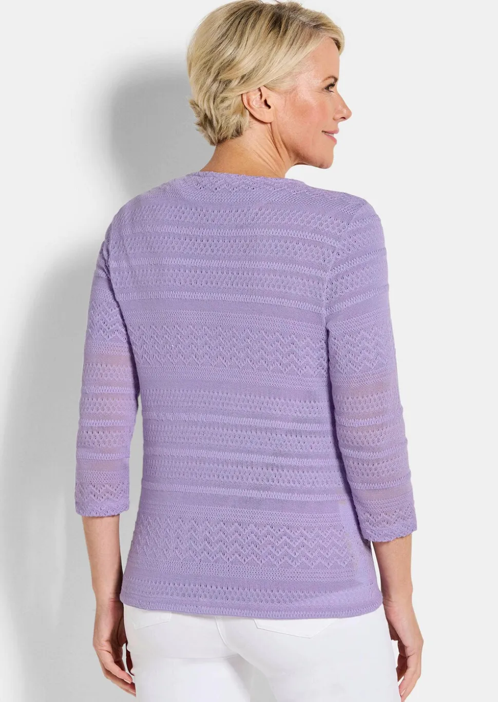 Surchemise légère, aspect tricot ajouré