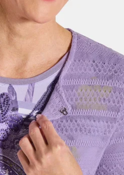 Surchemise légère, aspect tricot ajouré