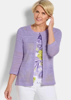 Surchemise légère, aspect tricot ajouré