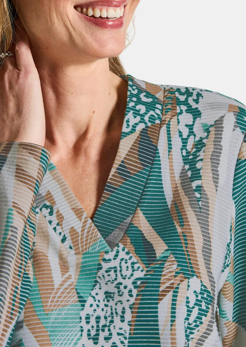 Sweat-shirt aspect maille ottomane