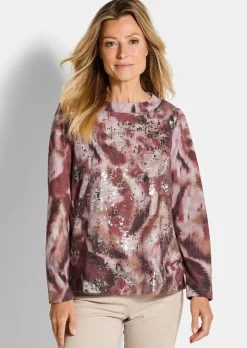 Sweat-shirt au bel aspect métallisé