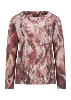 Sweat-shirt au bel aspect métallisé