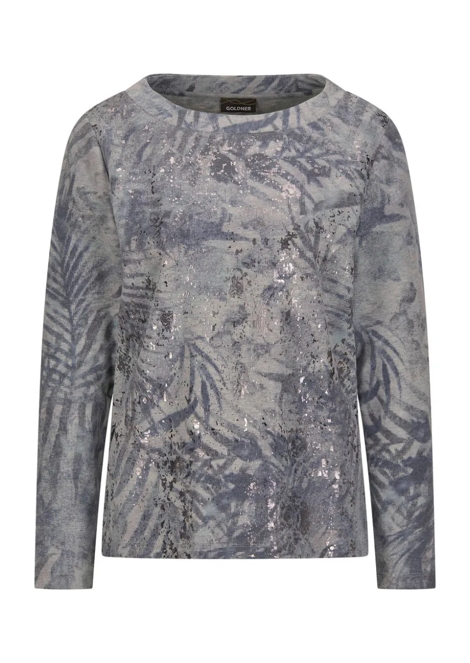 Sweat-shirt au bel aspect métallisé