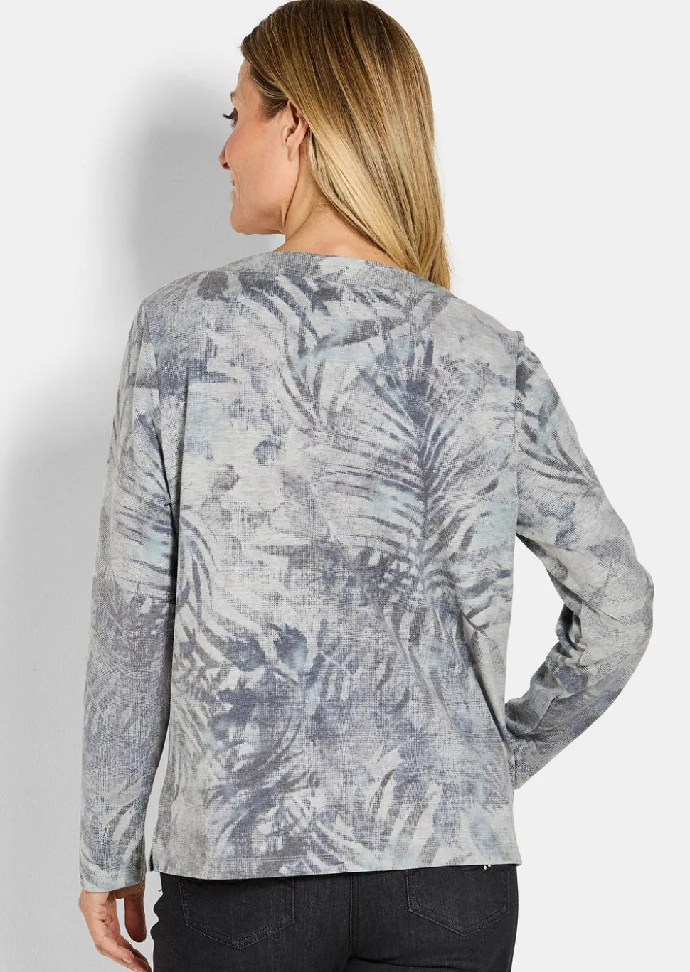 Sweat-shirt au bel aspect métallisé