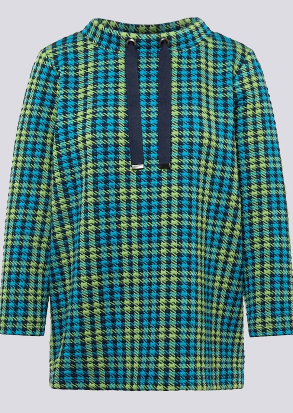 Sweat-shirt au motif pied-de-poule