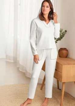 Sweatshirt avec bord fantaisie
