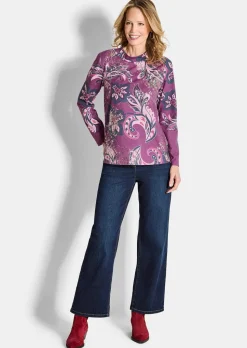 Sweat-shirt avec motif cachemire