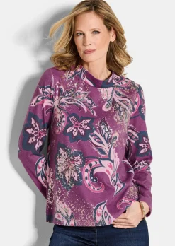 Sweat-shirt avec motif cachemire