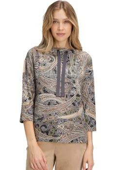 Sweat-shirt avec motif cachemire