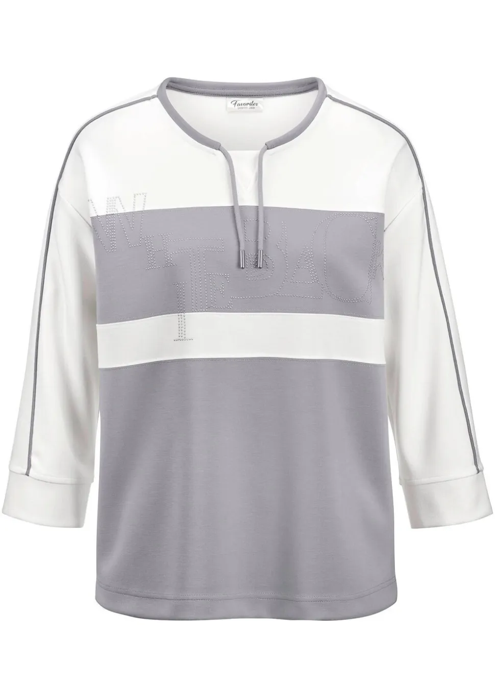 Sweat-shirt doux avec lien de serrage