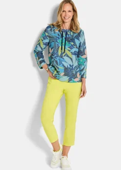 Sweat-shirt en tissu ottoman, avec imprimé jungle