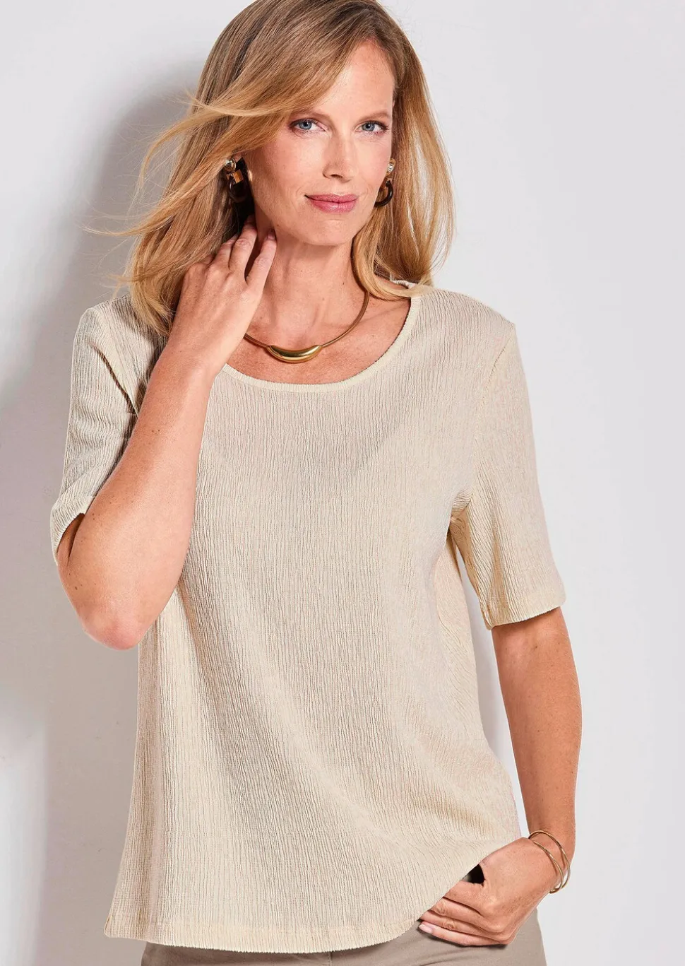 T-shirt, aspect froissé