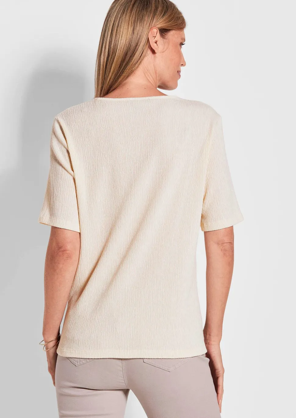 T-shirt, aspect froissé