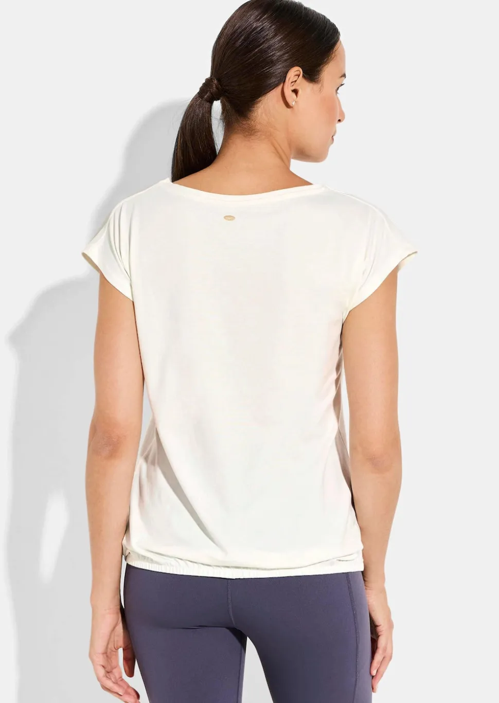T-shirt avec base élastiquée