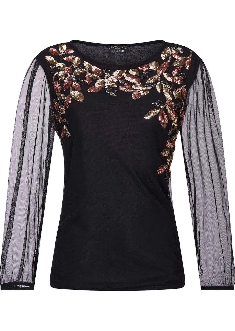 T-shirt avec broderie pailletée
