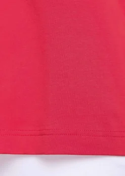 T-shirt avec charmante encolure et pierres décoratives