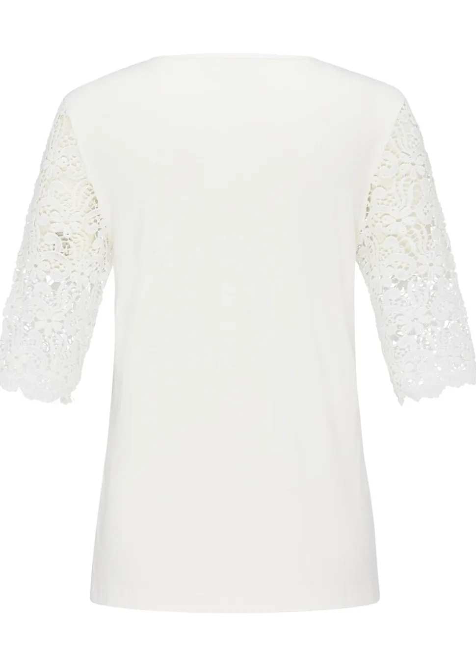 T-shirt avec dentelle du plus bel effet