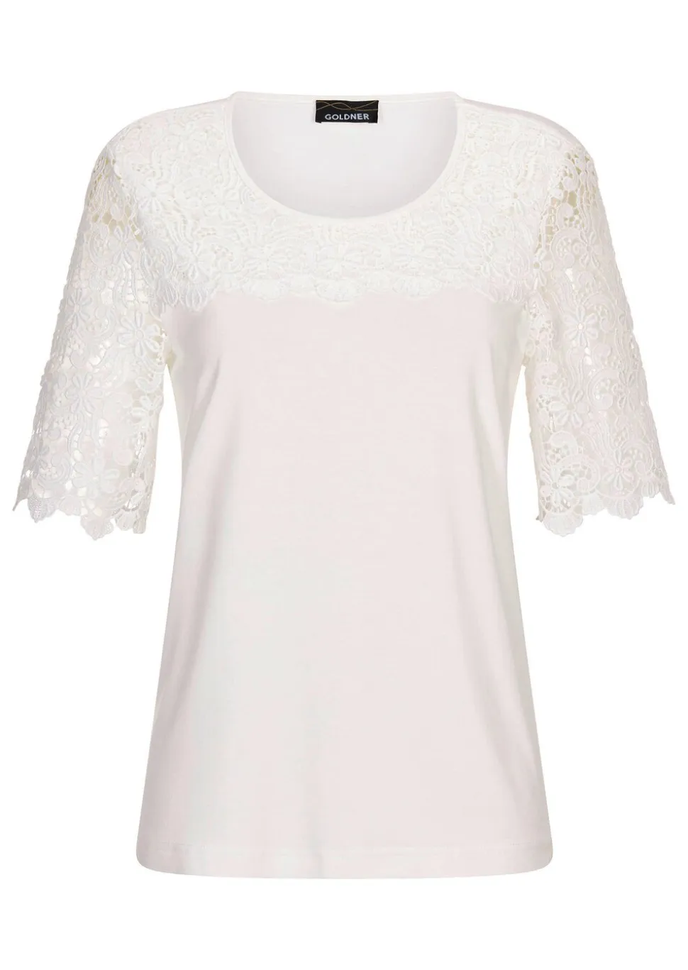 T-shirt avec dentelle du plus bel effet