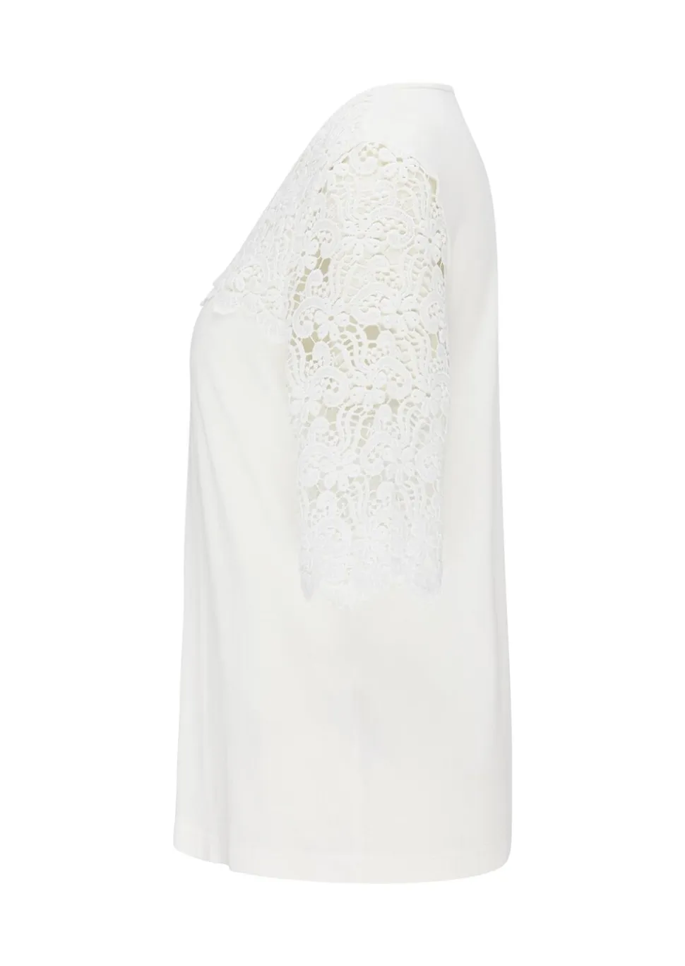 T-shirt avec dentelle du plus bel effet