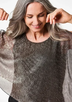 T-shirt avec drapé asymétrique