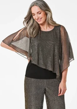 T-shirt avec drapé asymétrique