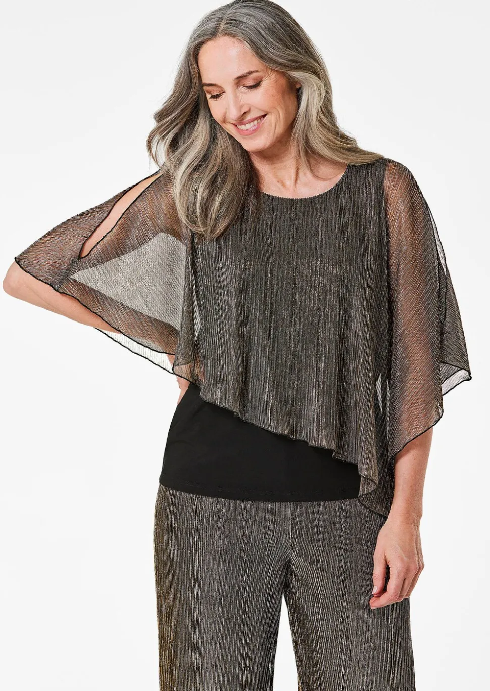 T-shirt avec drapé asymétrique