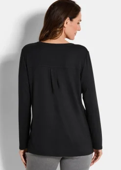 T-shirt avec empiècement en mousseline