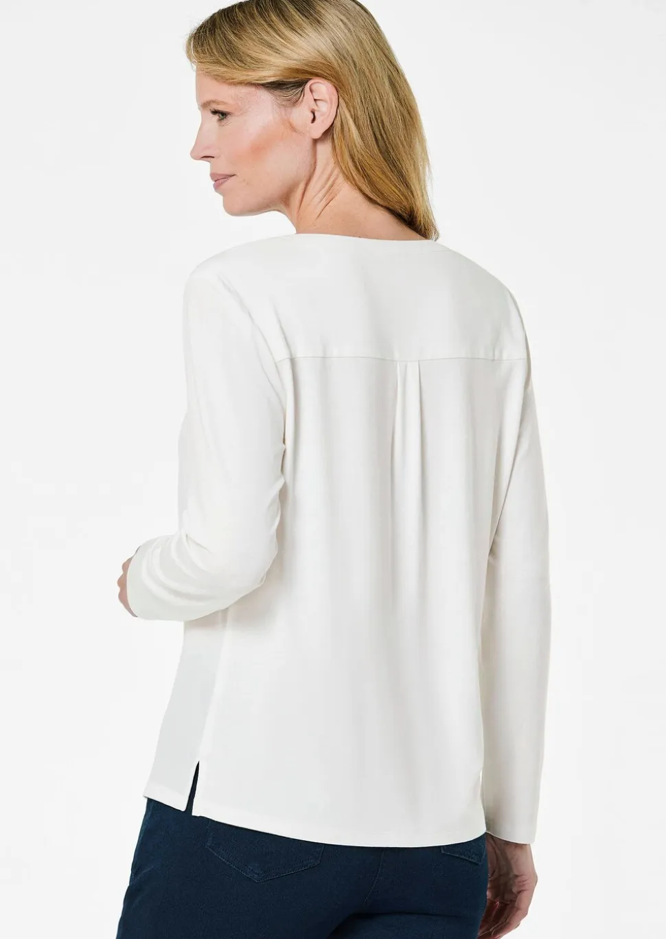 T-shirt avec empiècement en mousseline