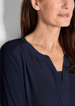 T-shirt avec empiècement en mousseline
