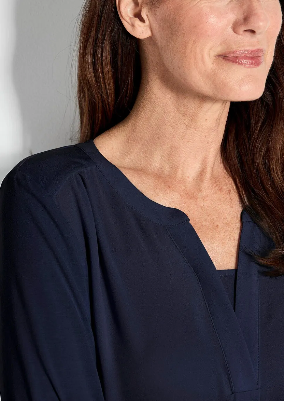 T-shirt avec empiècement en mousseline
