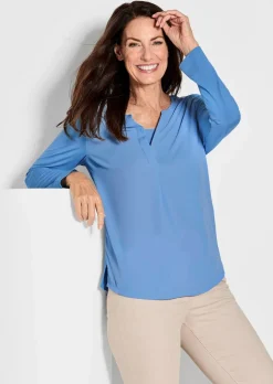 T-shirt avec empiècement en mousseline