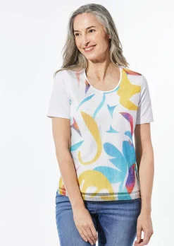 T-shirt avec encolure arrondie