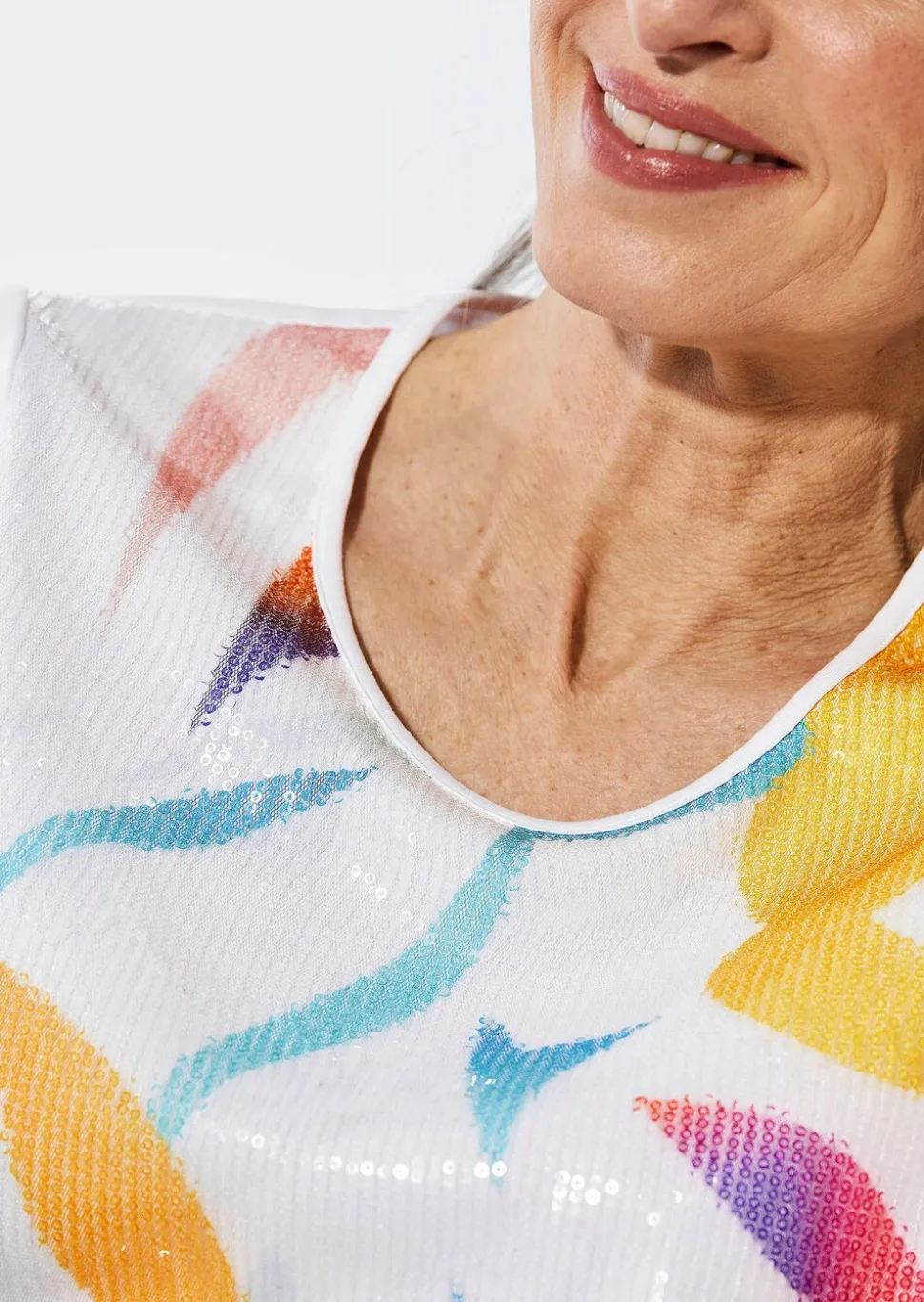 T-shirt avec encolure arrondie