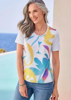 T-shirt avec encolure arrondie