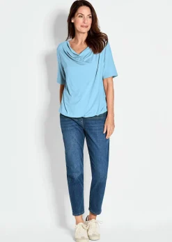 T-shirt avec encolure bénitier