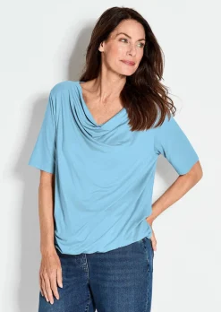 T-shirt avec encolure bénitier