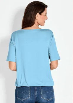 T-shirt avec encolure bénitier