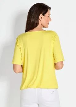 T-shirt avec encolure bénitier
