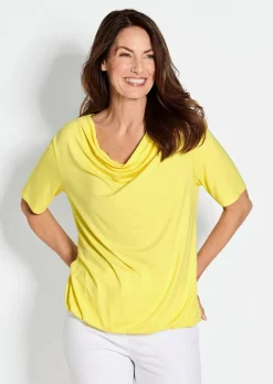 T-shirt avec encolure bénitier