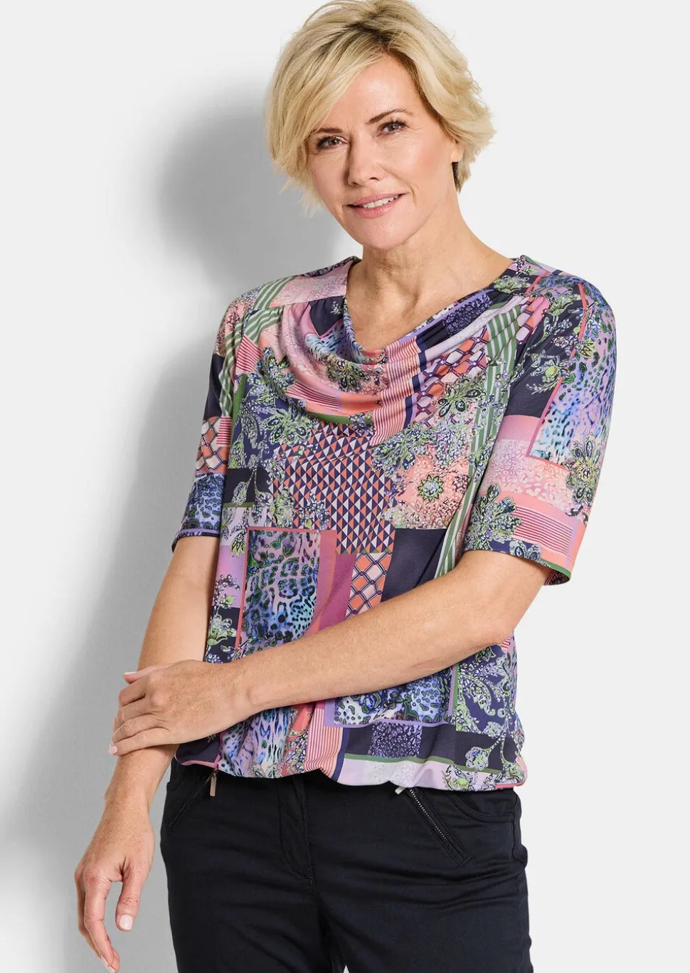 T-shirt avec encolure bénitier