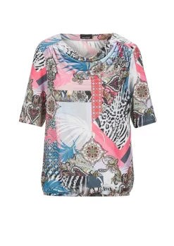 T-shirt avec encolure bénitier
